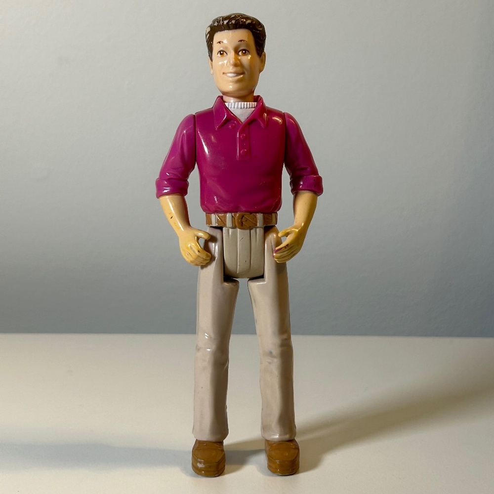 Vintage 90s Playskool People in My Neighborhood Dad Doll 6" (93F)